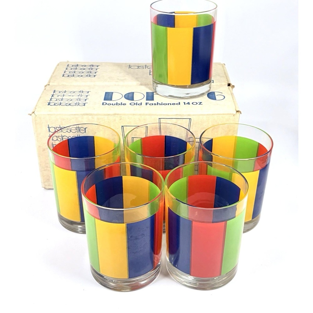 Tastesetter Barware by Sigma Double Old Fashioned 14 oz Set of 6 Glasses Primary